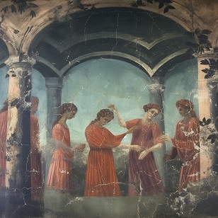 Roman art frescoes villa mysteries.jpg style